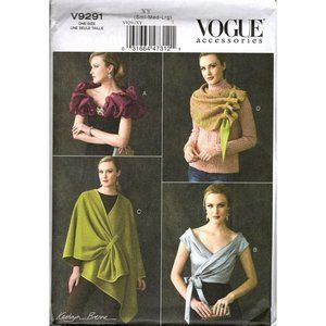 Vogue Accessories V9291 Kathryn Breene Wrap, Scarf, Shrug Uncut Sewing Pattern